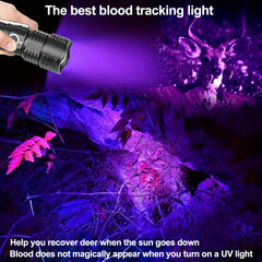 Rechargeable Green Red UV Flashlight for Pet Urine Detection