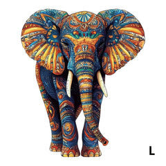 Colorful Elephant Wooden Puzzle Boxed Unique Relax Gift
