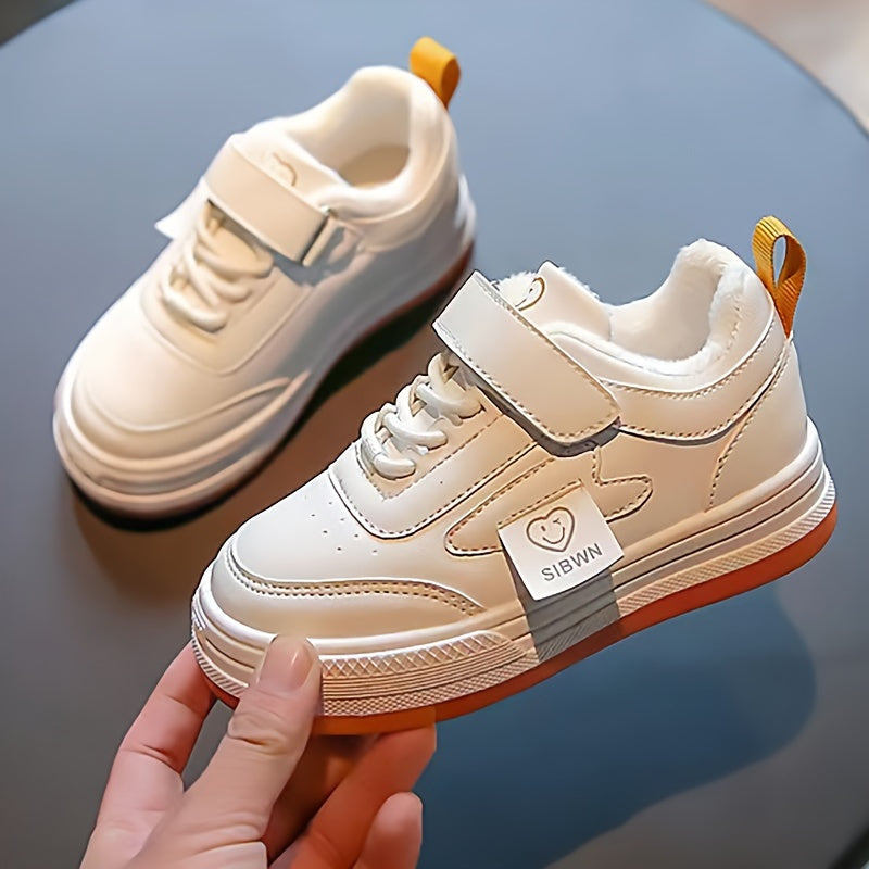 Kid's Solid Skate Shoes Non Slip Casual Soft Sole Sneakers