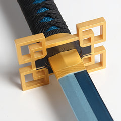 Anime Teal Wooden Sword Weapon Toy for Cosplay Costume Party Play Props