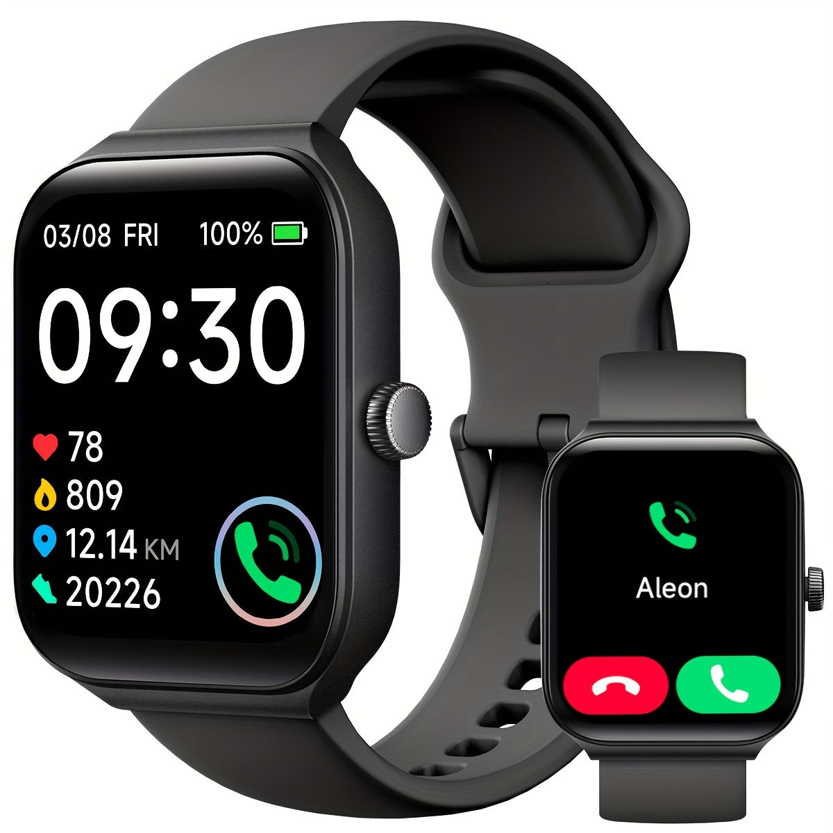 TOOBUR Smartwatch Fitness Tracker for Android iPhone