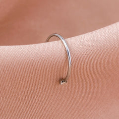 Zircon Nose Ring Stainless Steel Cartilage Body Piercing Jewelry