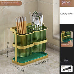 Kitchen Knives & Chopsticks Storage Cage Wall Mounted Cutlery Organizer