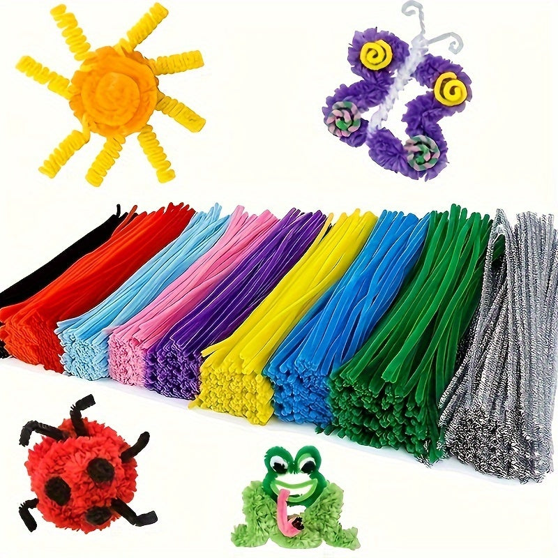 100pcs Single Hair Twisting Sticks DIY Early Education Toy Accessories