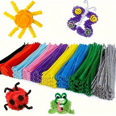 100pcs Single Hair Twisting Sticks DIY Early Education Toy Accessories