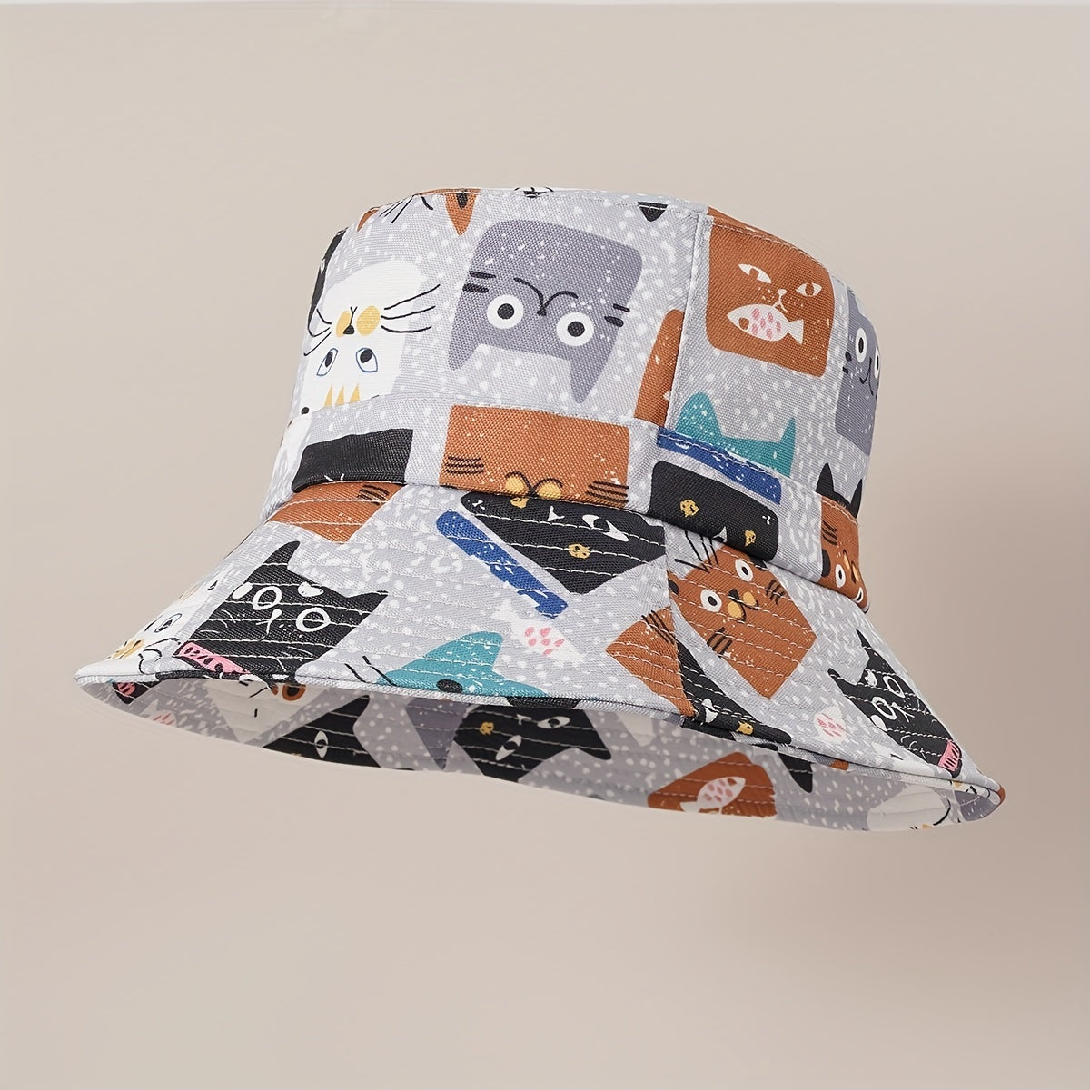 Street Cartoon Big Brim Bucket Hat American Niche Basin Hat Sun Hat