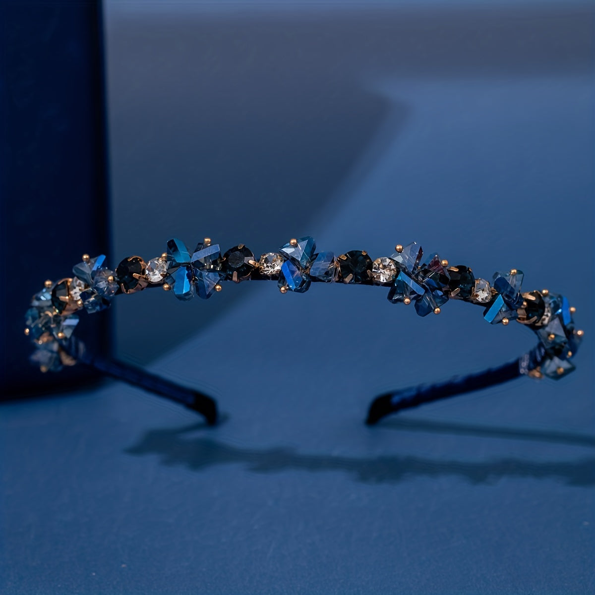 Girls Dark Rhinestone Hair Hoop Princess Accessories