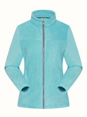 Women's Zip-Up Sports Jacket Windproof Fleece Coat