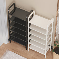 Large Capacity Metal Shoe Rack for Household Use - Functional Storage Shoe Rack
