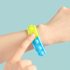 6pcs Silicone Band Bubble Bracelet Relief Toy for Stress Relief