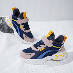 Boys Fleece Sneakers Lightweight Anti Slip Shoes