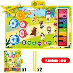 Musical Toys Piano Mat & Drum Set Music Floor Play Mat Educational Birthday Toys