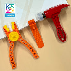 KIDNOAM 3pcs Orange Pliers Disassembly Set Building Blocks Assembly Parts Tool