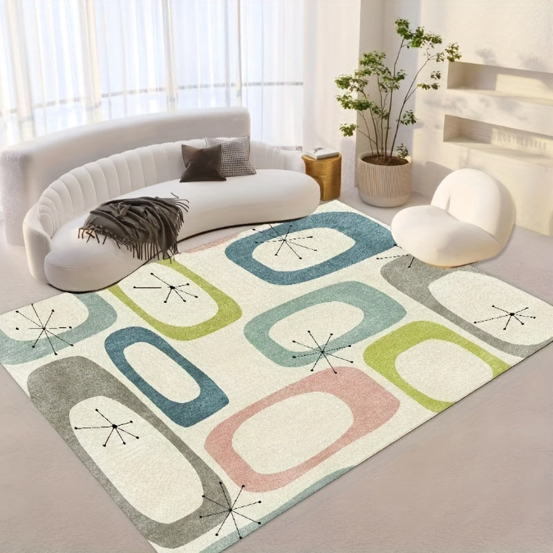 Soft Faux Cashmere Area Rug Anti Slip Heavy Duty Dirt Resistant 31.5x47.2