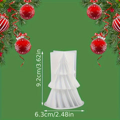 2pcs Christmas Tree Candle Making Silicone Molds - DIY Aromatic Wax Candle Soap