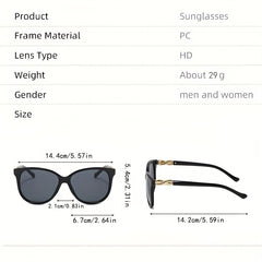 Large Square Sunglasses Casual Twist Gradient Glasses UV400