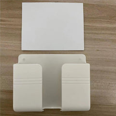 Wall Mount Phone Plug Holder TV Remote Storage Box