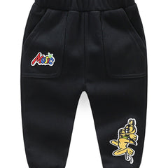 Cartoon Dog Print Boys Sweatpants Jogger Sports Pants Kids Clothing