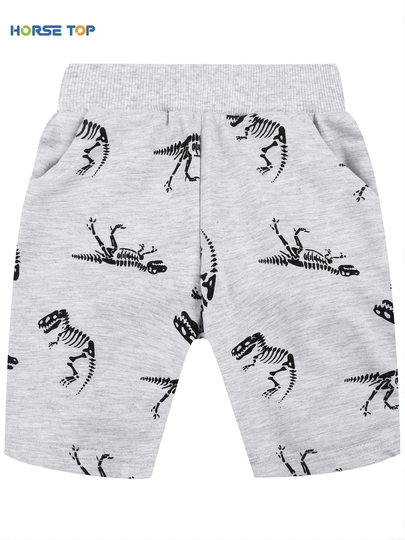 Boys Dino Pocket Shorts for Summer