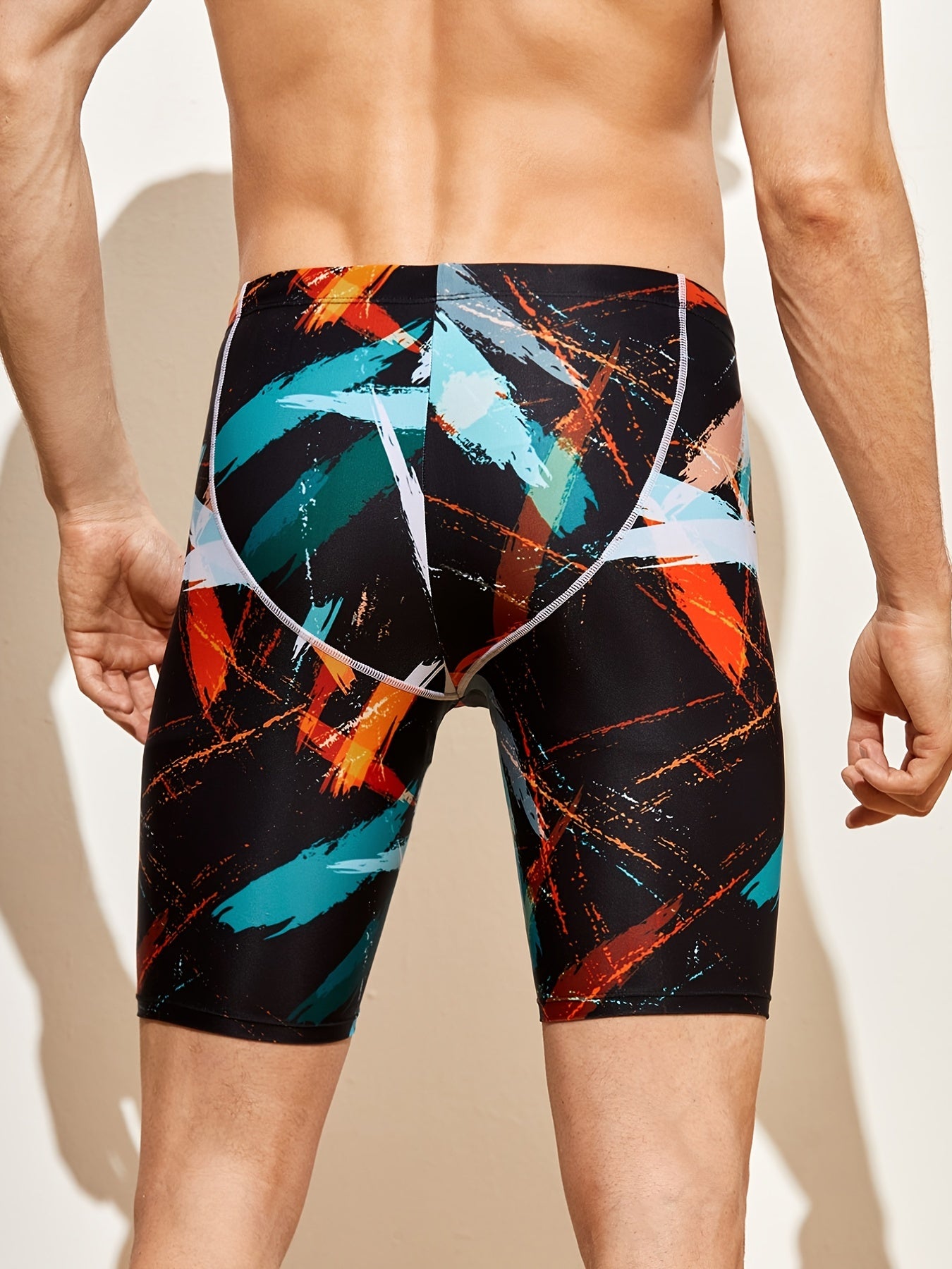 Quick Dry Men's Swim Boxer Briefs for Swimming and Surfing