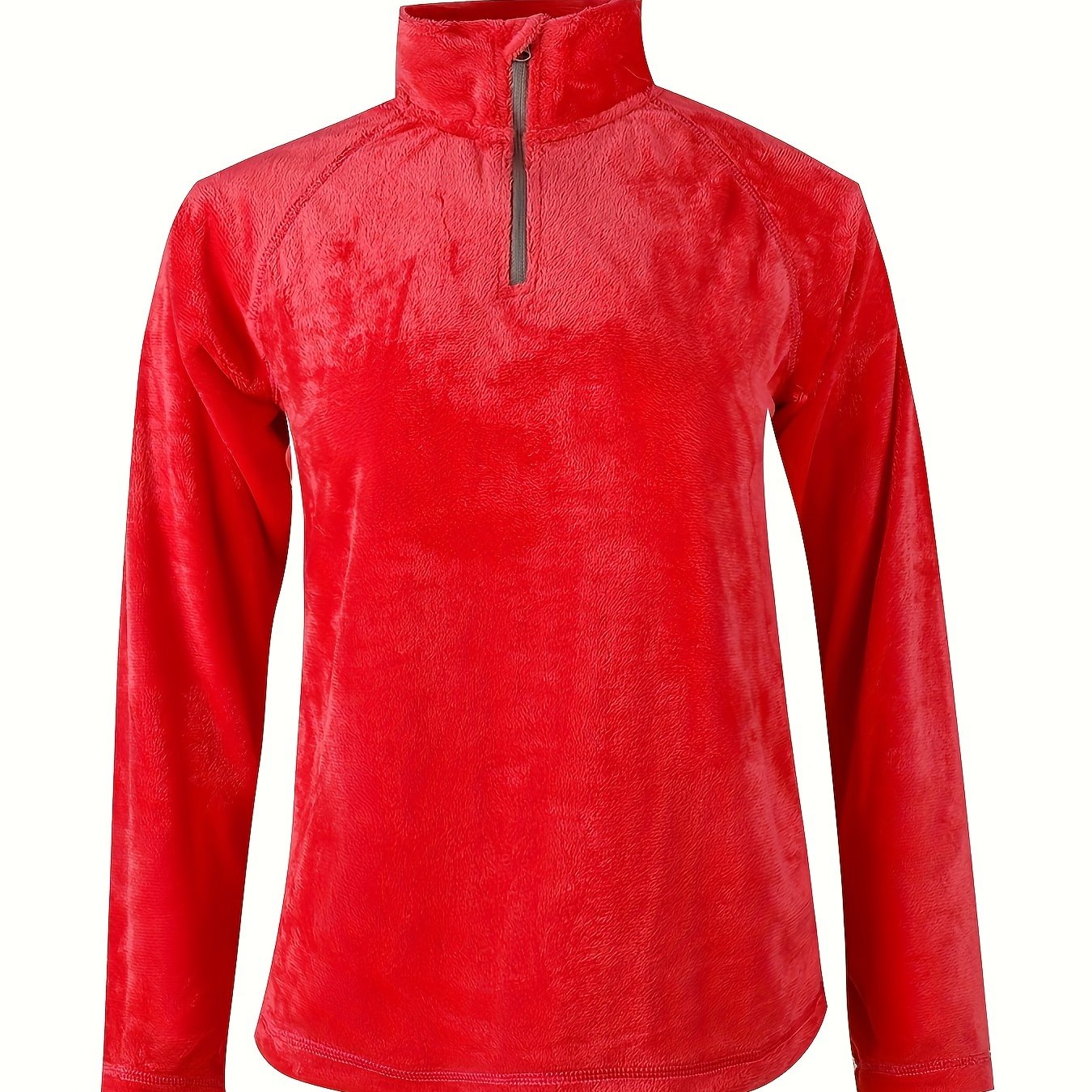 Women's Fleece Winter Coat Quarter Zip Sports Jacket