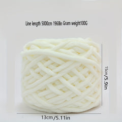 Ice Strip Thread Thick Wool Yarn Ball DIY Crochet Slipper Thread