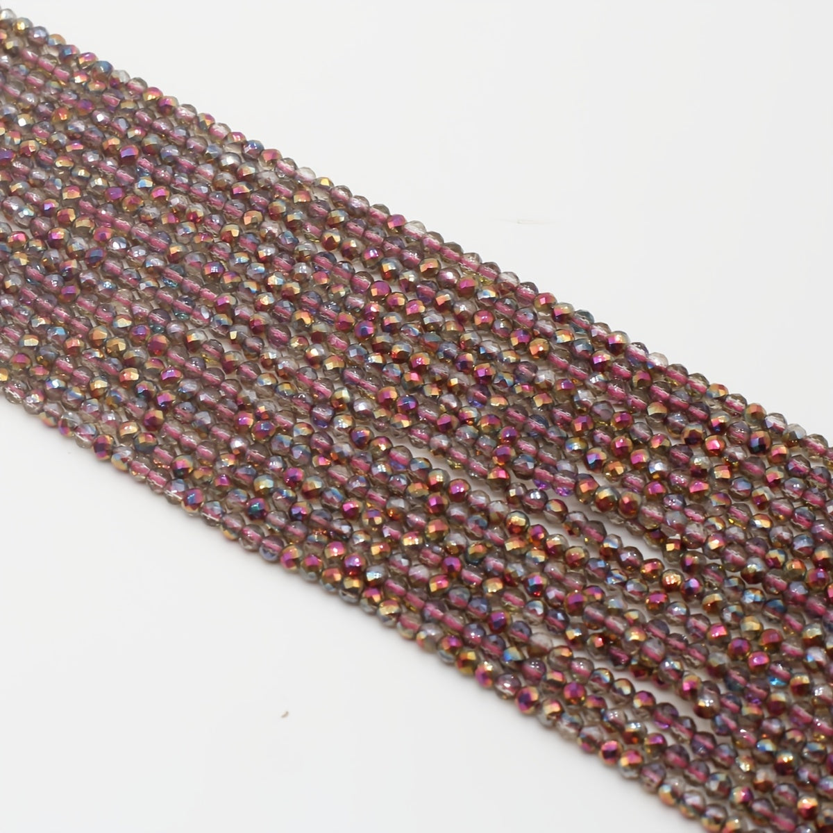 15'' Red Brown Spinel Faceted Beads for Plated Beading