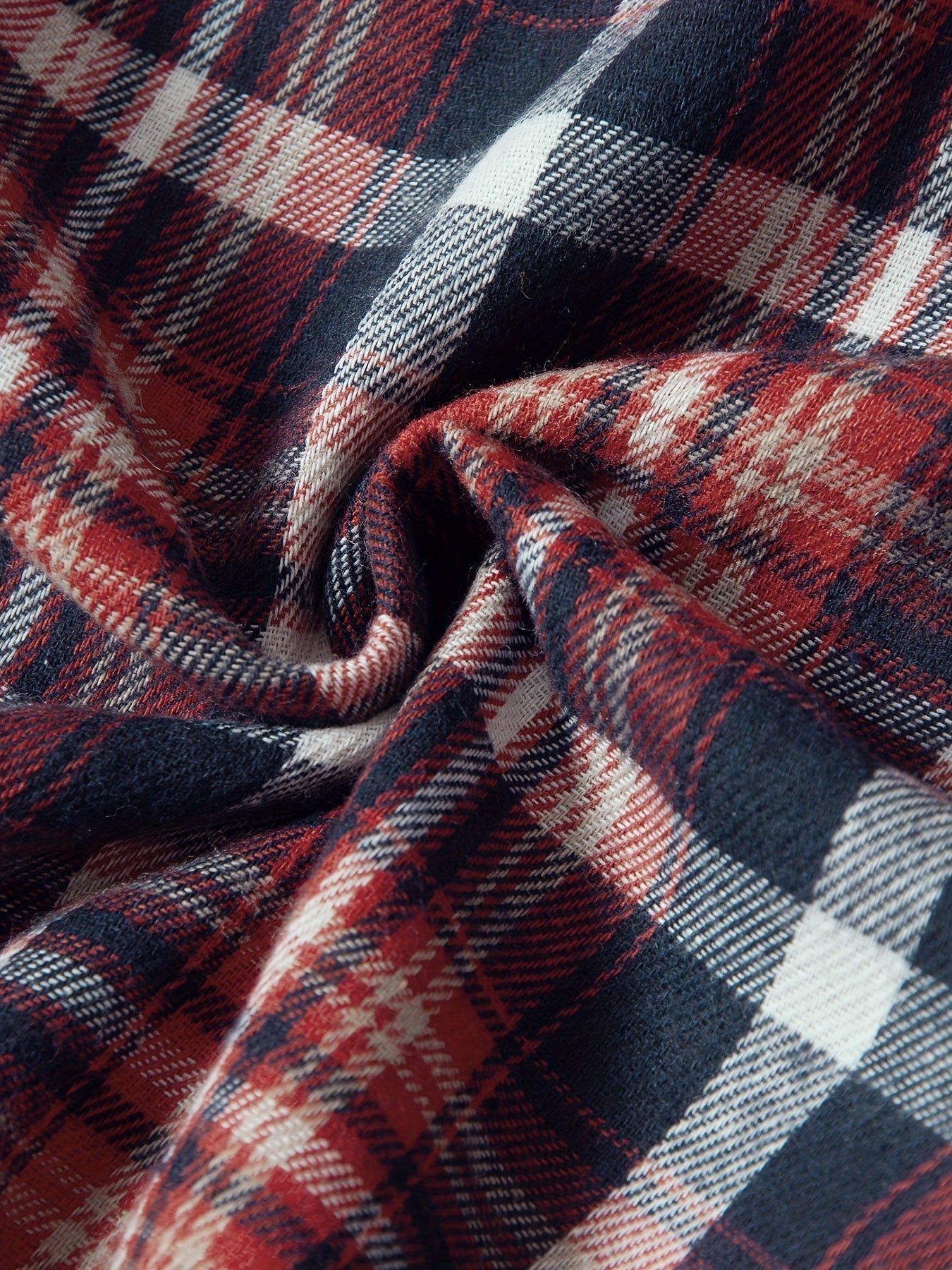 Men's Plaid Button Up Casual Long Sleeve Shirt