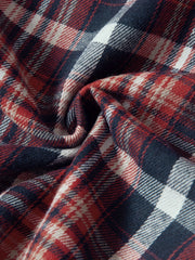 Men's Plaid Button Up Casual Long Sleeve Shirt
