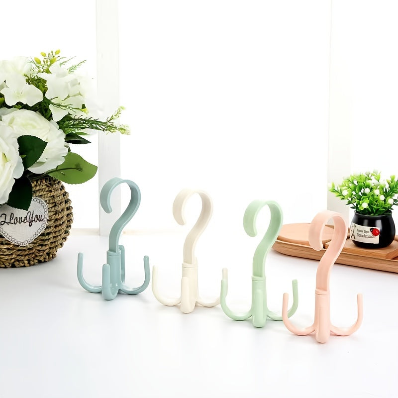 Rotating Tie and Belt Hanger Storage Rack