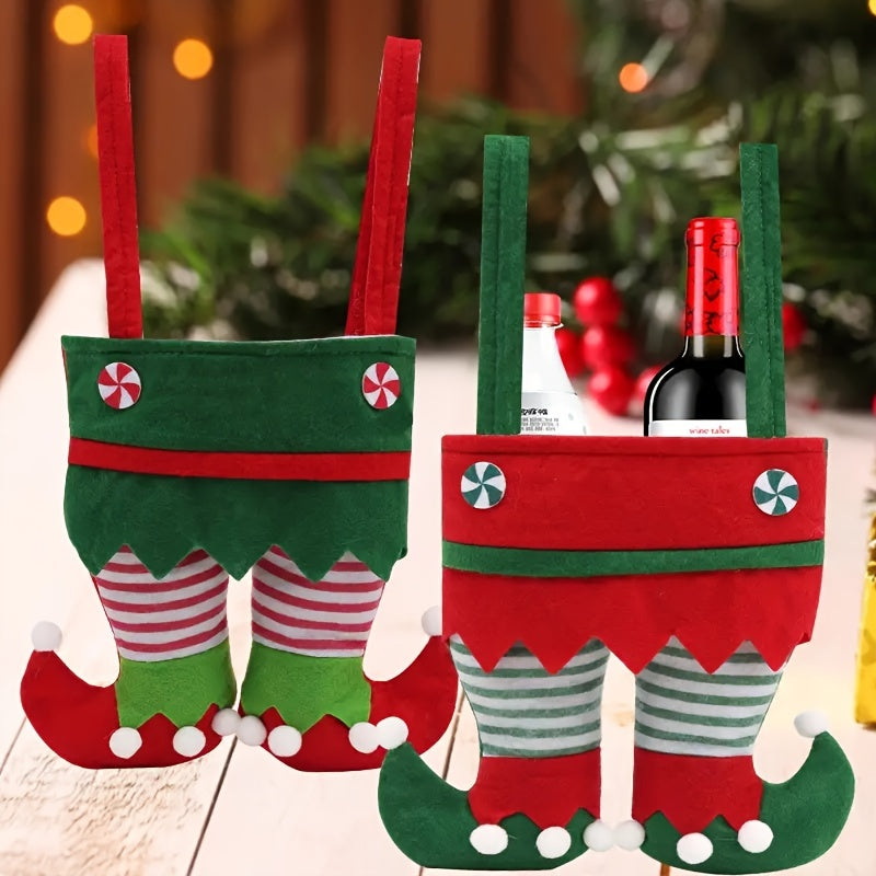 Christmas Decorations Elf Bag Candy Bag Gift Bag for Retail Stores