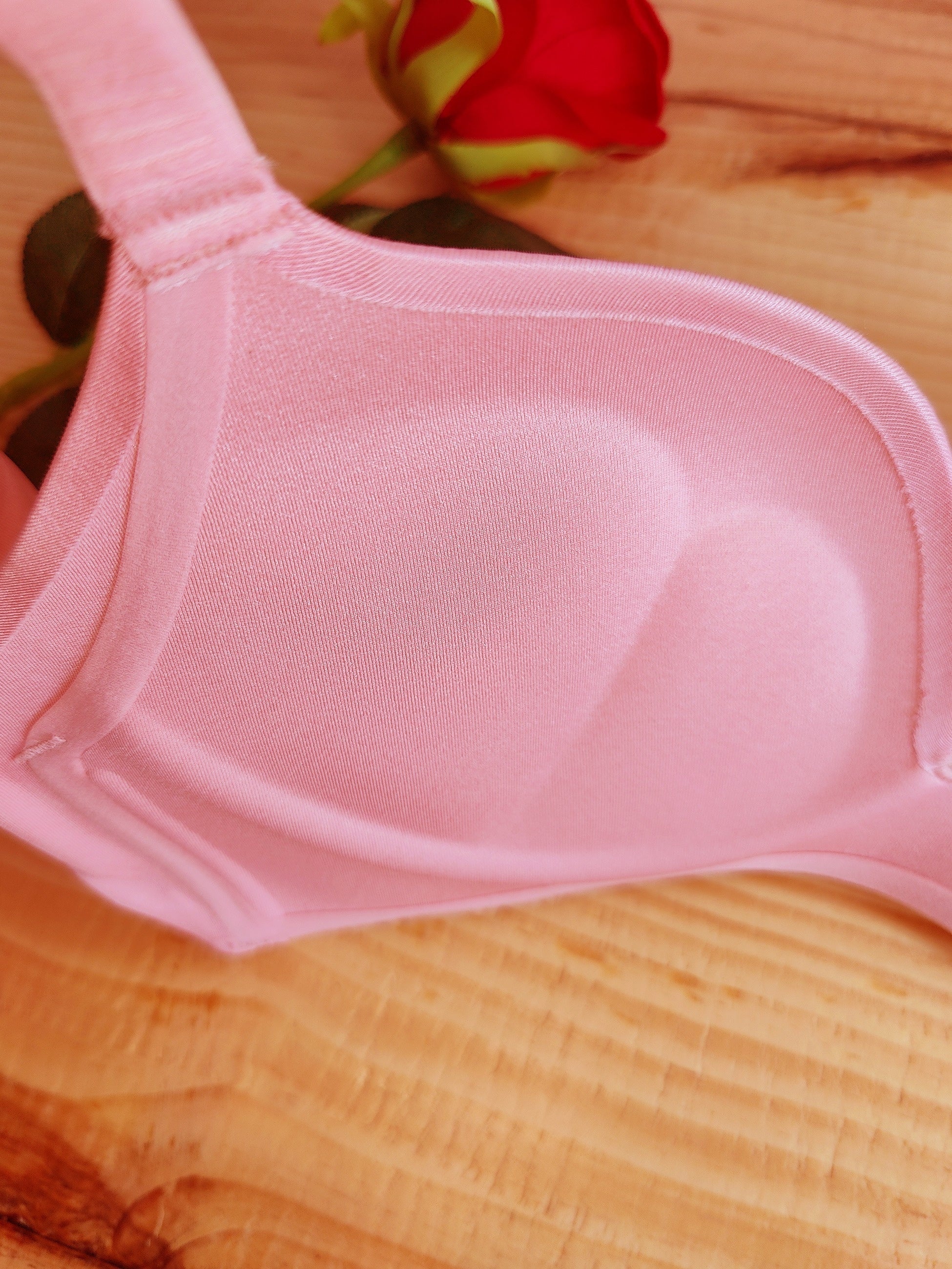 Solid T Shirt Bra Push Up Women's Lingerie