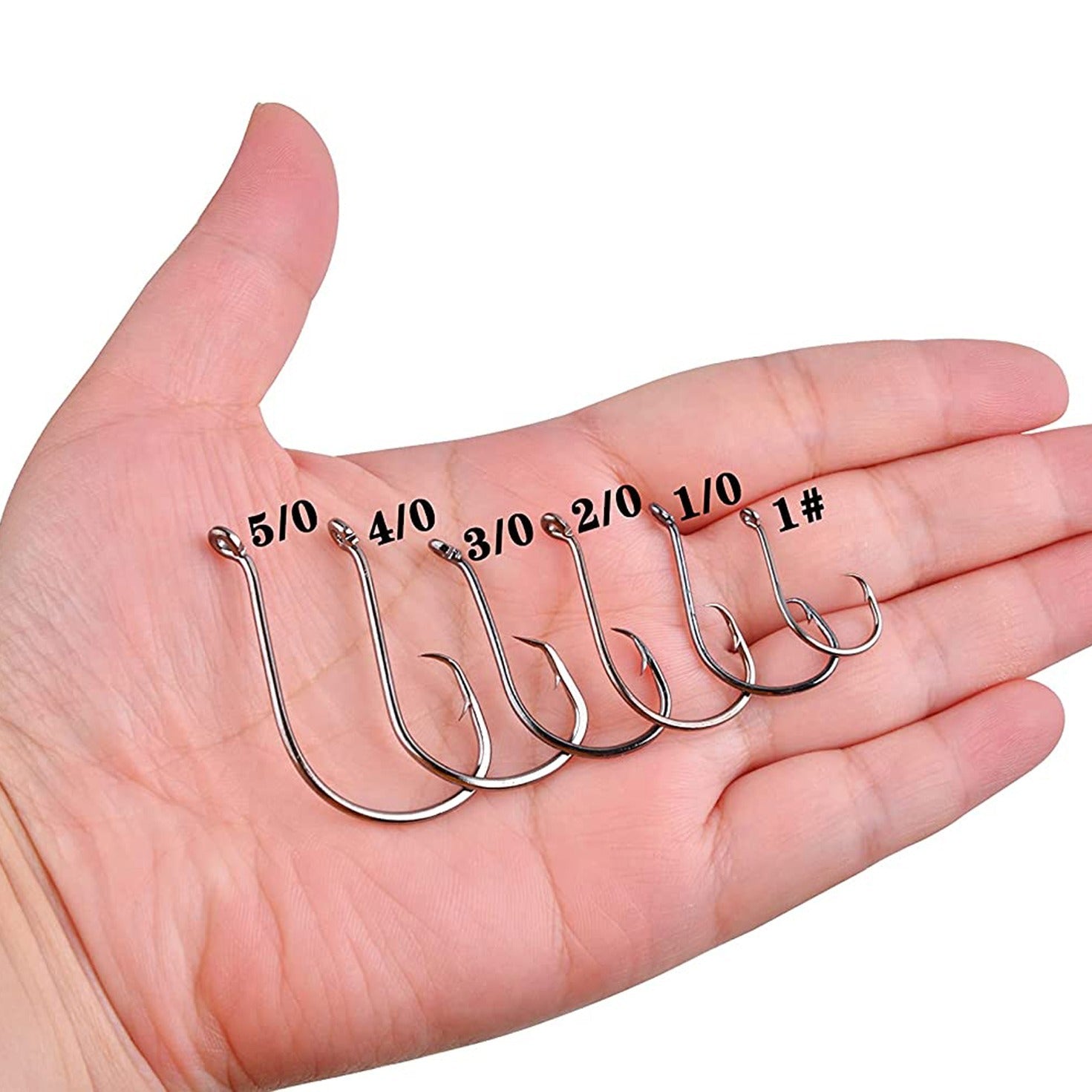 160pcs 2x Strong Circle Fishing Hooks Offset High Carbon Steel Octopus Hooks