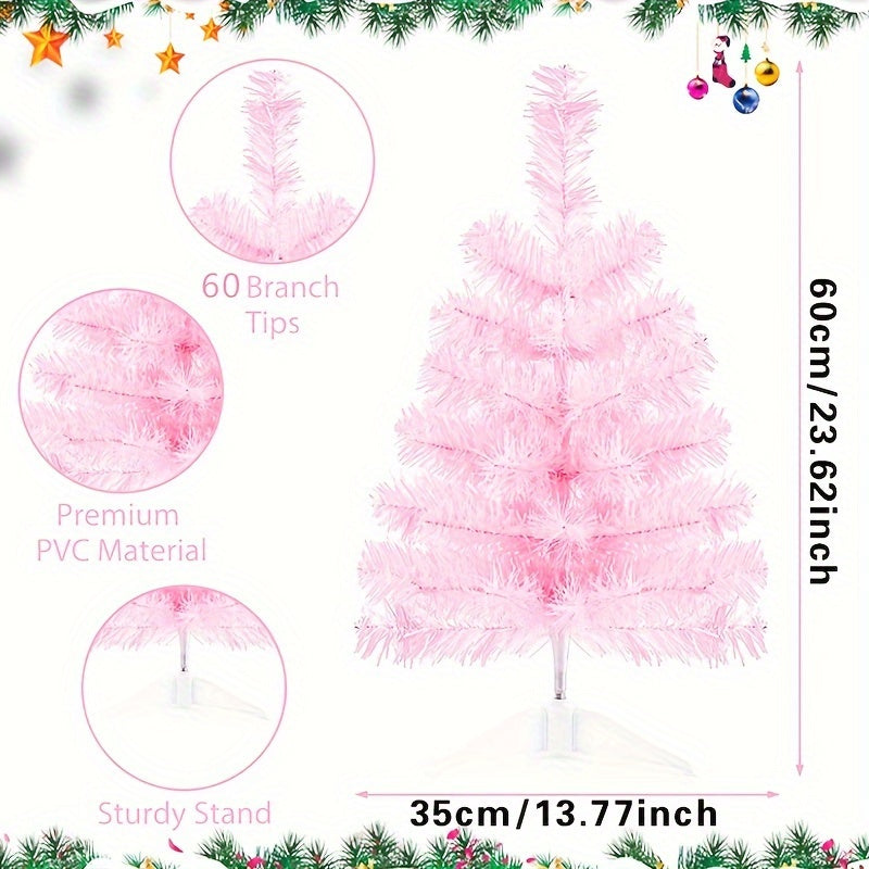 1pc Pink Christmas Tree Party Decoration Supplies