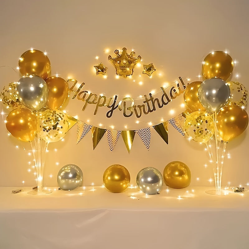 2pcs Birthday Scene Pull Flag Decoration