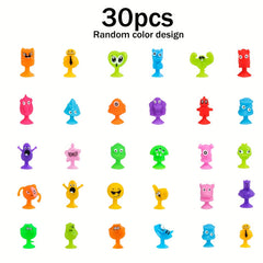 45pcs Mini Monster Suction Cup Toys Stress Relief Window Bath Toys