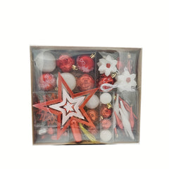 58pcs Christmas Balls Ornaments Xmas Tree Decoration Gift Balls