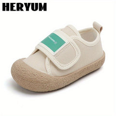 Girls' Casual Low Top Sneakers with Hook and Loop Fastener