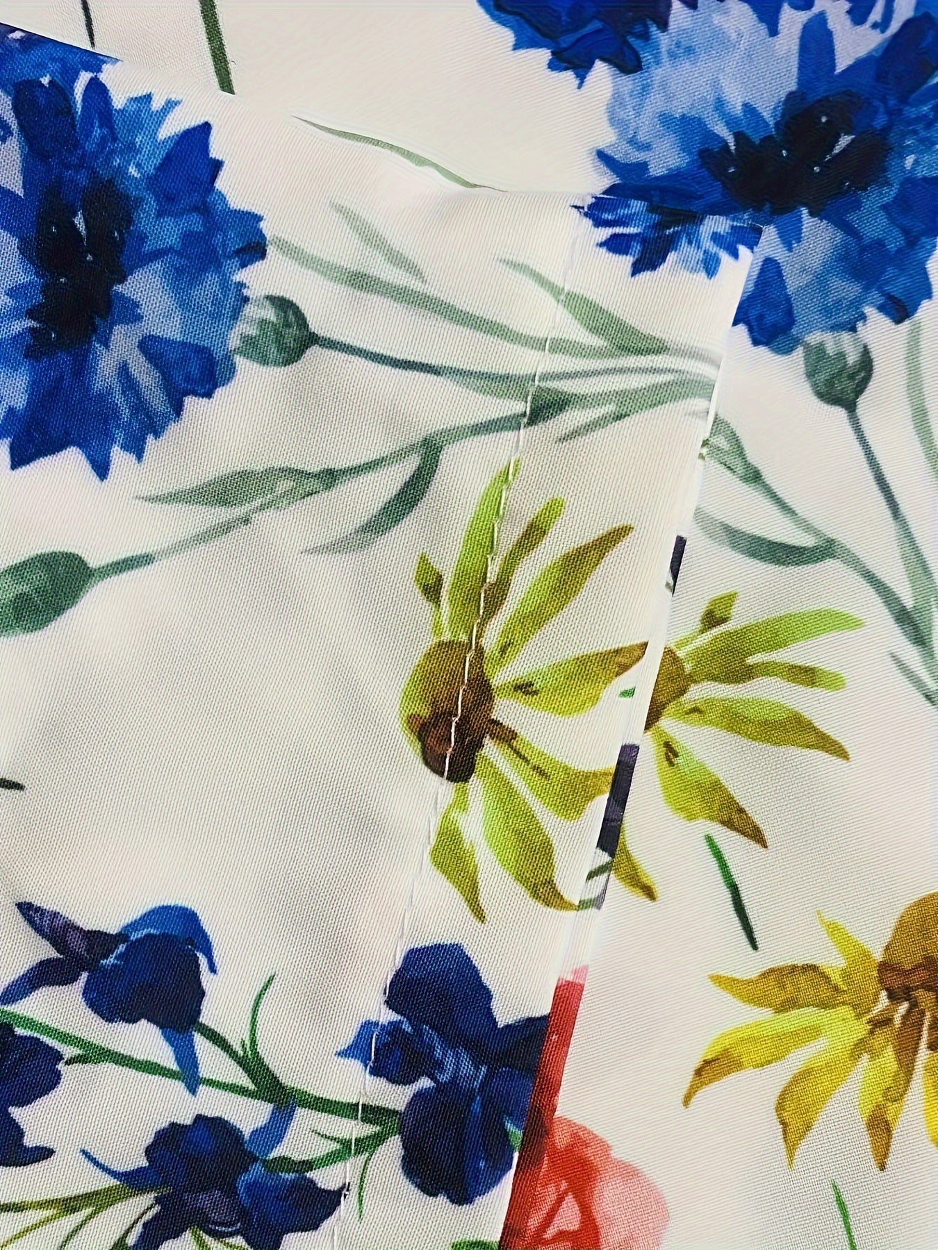 Floral Print Long Sleeve Dress Plus Size