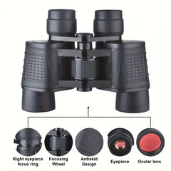 80x80 Binoculars HD Prism Glass Lens For Bird Watching Sports Concerts