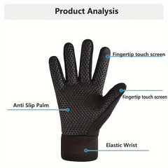 Cold proof Sports Gloves for Outdoor Activities - Touch Screen, Non-slip Grip