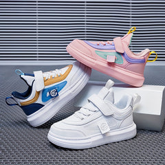 Boys Casual Low Top Sneakers Lightweight Breathable Anti Slip Walking Shoes