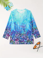 Magic Forest Long Sleeve T shirt 3D Print Tees for Girls