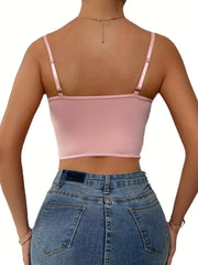 Floral Embroidery Corset Push Up Backless