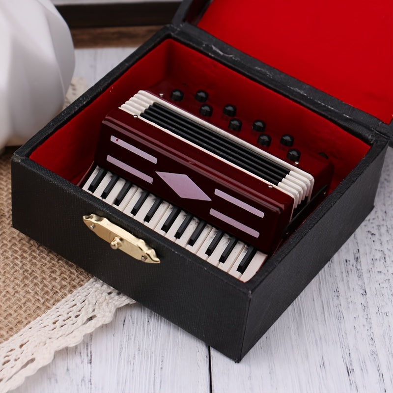 1:12 Dollhouse Accordion Realistic Musical Instrument Decor