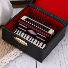 1:12 Dollhouse Accordion Realistic Musical Instrument Decor
