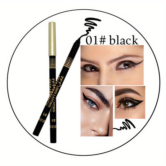 Coffee Eyeliner Pen Waterproof Smudge Proof Long-Lasting