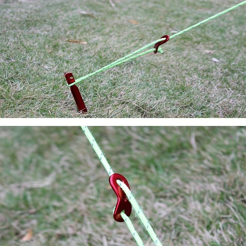 Aluminum Guyline Cord Adjuster Tent Tensioners for Camping
