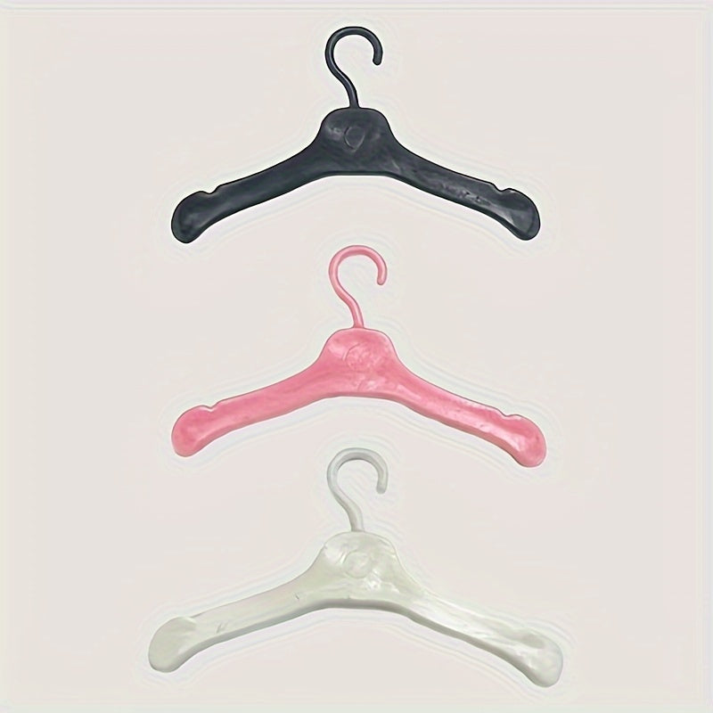 10pcs Doll Hangers Doll Clothes Accessories Plastic Hanger For Doll House