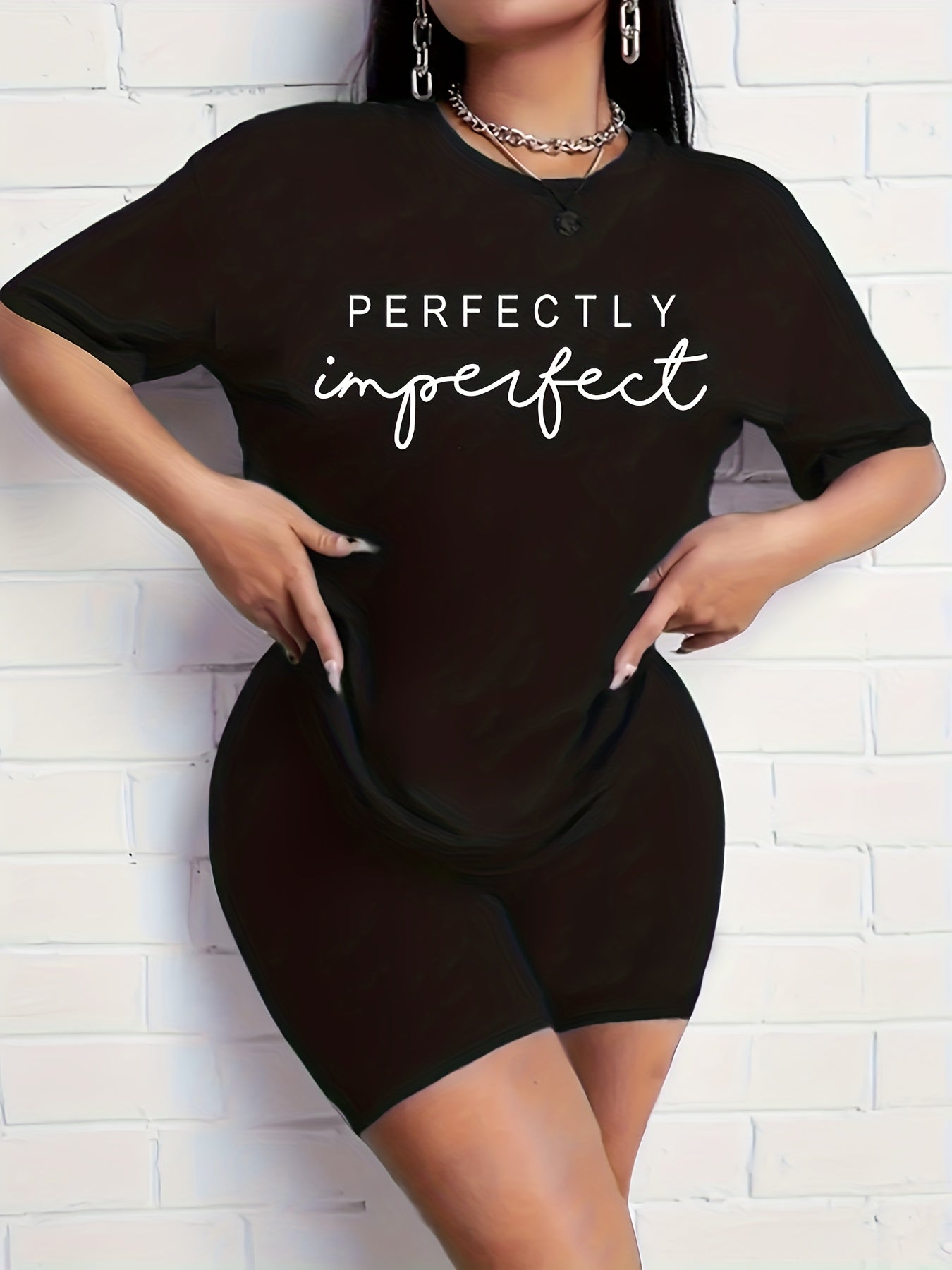 Cartoon Print Casual Two Piece Set